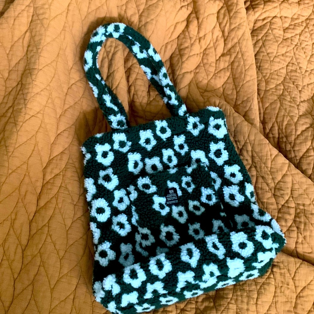 BDG Printed Fleece Tote Bag - GREAT for school or work